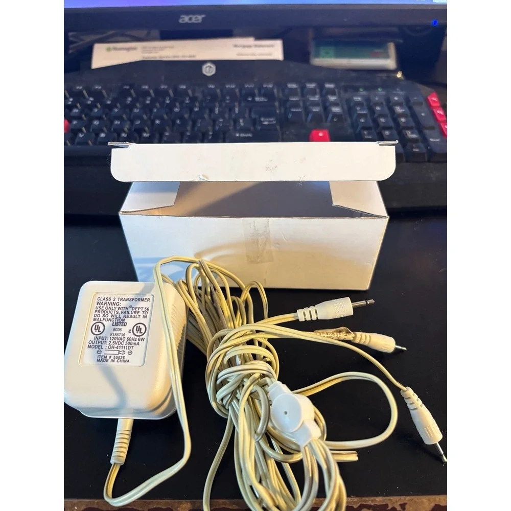 Dept 56 Class 2 Transformer Adapter Christmas Villages 3 Inputs OH-41111DT. OEM